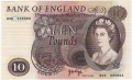 Bank Of England 10 Pound Notes 10 Pounds, from 1971